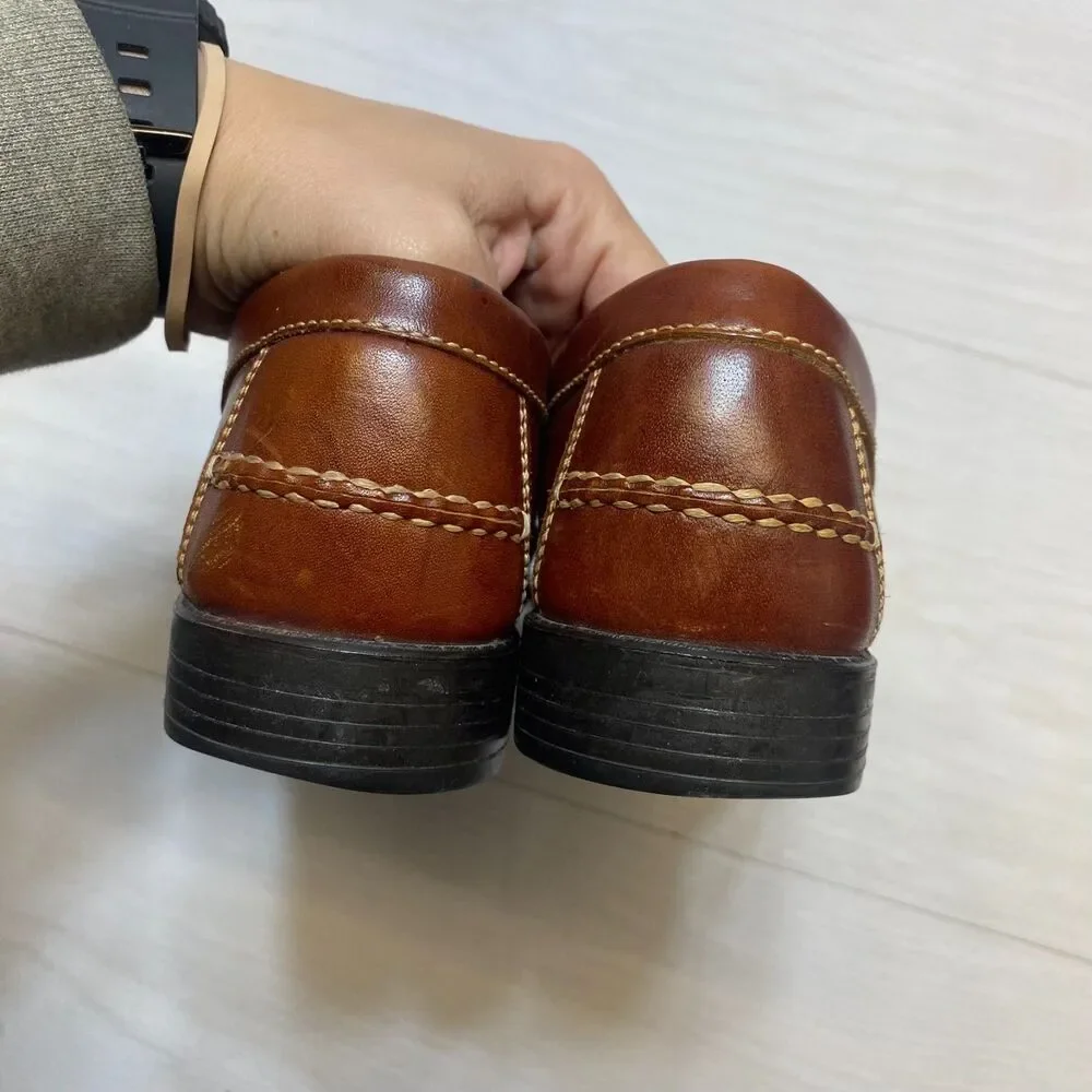 G.H.‎ Bass Weejuns Clarad Penny Loafers Men's Size 8M Brown Leather Dress Shoes